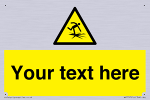 Custom warning thin ice